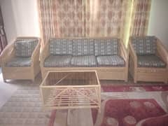 sofa set cane rattan 0