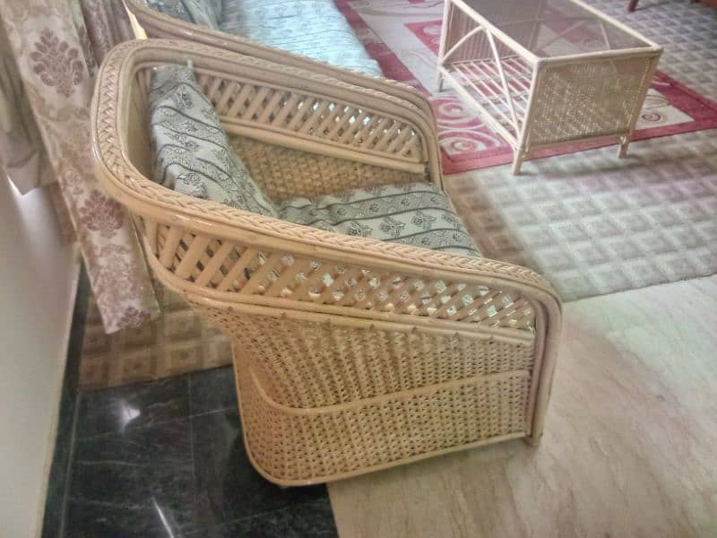 sofa set cane rattan 7