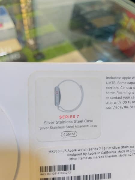 Apple Watch /stainless steel /series 7 Silver/with loop chain 0