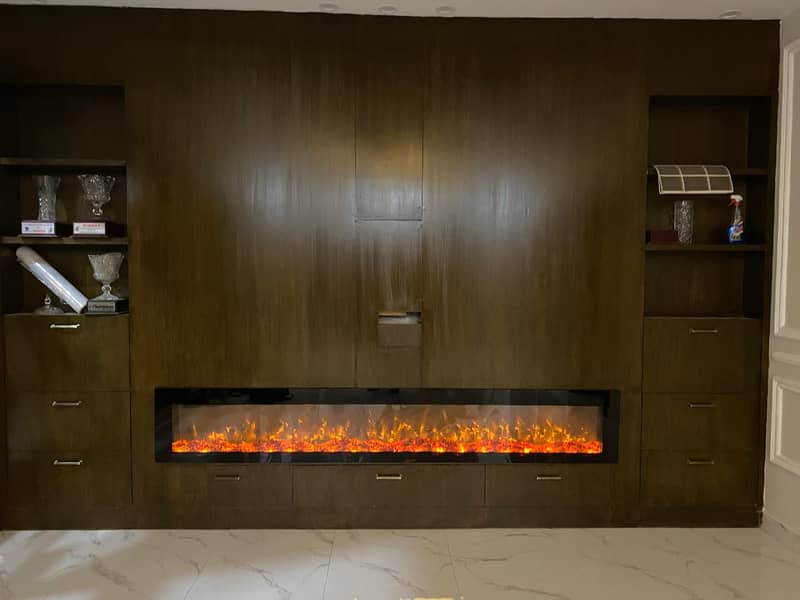 Full media wall Electric fireplace 0