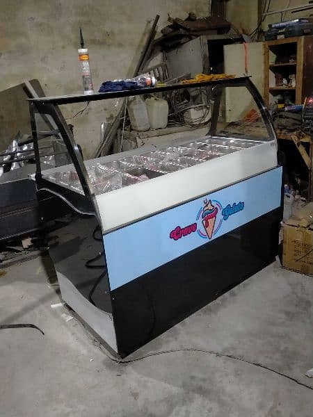 ice cream chiller deeply counter / Ice Cream Display Freezer. 1