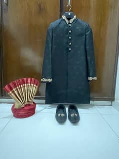 Sherwani Made From Pure Jamawar Full set From IFFI brand