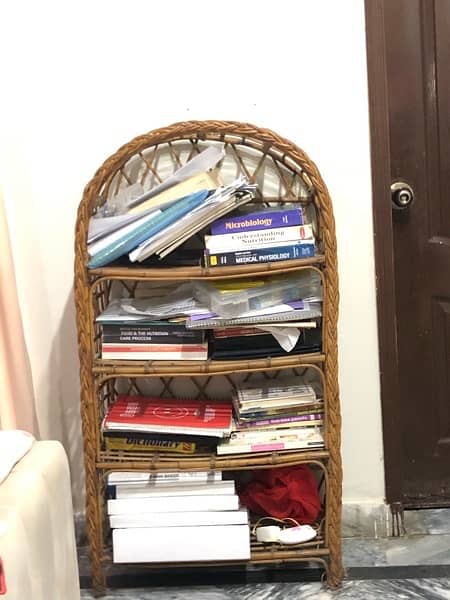 Rattan Book Rack/ shelves for sale 2