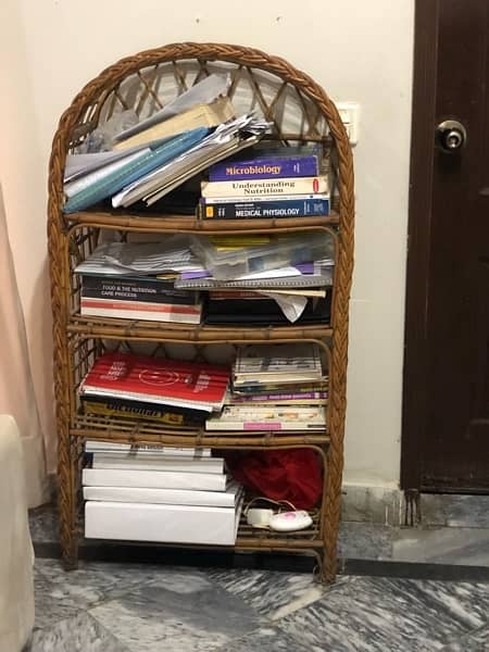 Rattan Book Rack/ shelves for sale 3