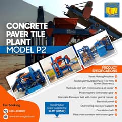 Fly ash brick and paver block machine, concrete brick machine in Pak.