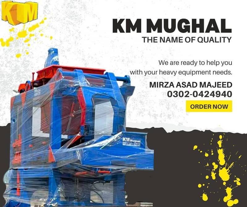 Fly ash brick and paver block machine, concrete brick machine in Pak. 11