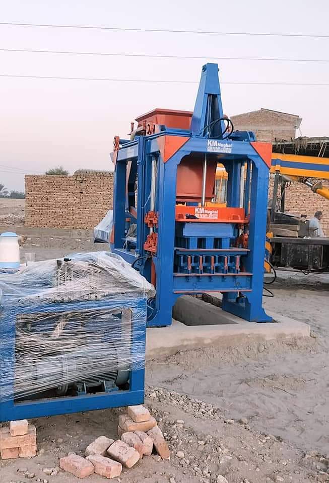 Fly ash brick and paver block machine, concrete brick machine in Pak. 14