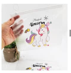 Transparent Unicorn Pouches