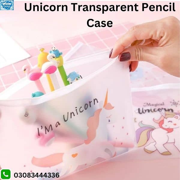 Transparent Unicorn Pouches 5