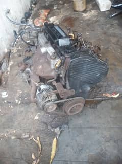 toyota 1n turbo diesel engine with gear