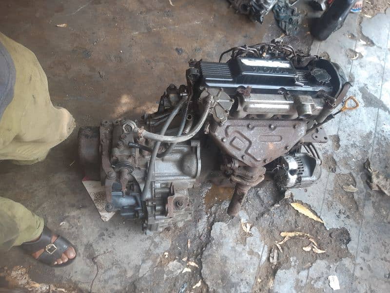 toyota 1n turbo diesel engine with gear 1