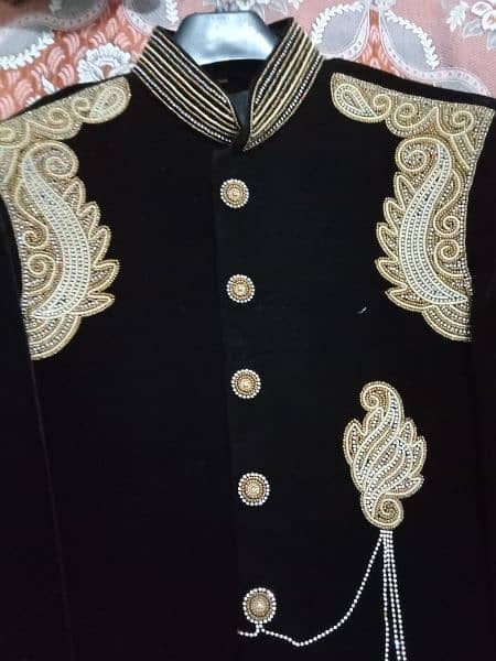 Velvet Sherwani with Turban for Weddings | High Quality and Demanded 3