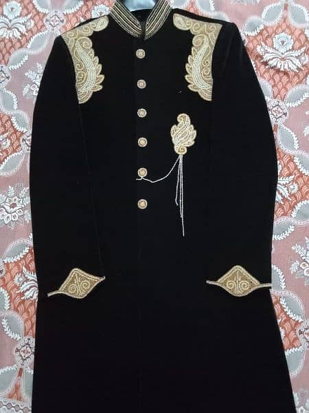 Velvet Sherwani with Turban for Weddings | High Quality and Demanded 6