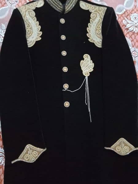 Velvet Sherwani with Turban for Weddings | High Quality and Demanded 9