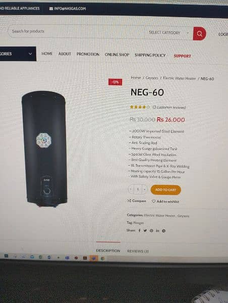 NASGAS GEYSER NEG60 2