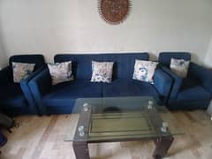 5 seater sofa with table