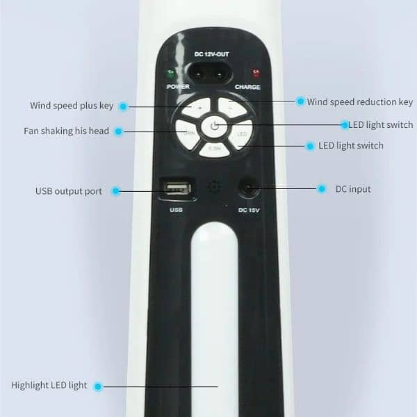 China  rechargeable fan 18Inches with Remote Control 4