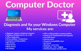 Networking, windows Installation, Software, Laptop/Computer repairing