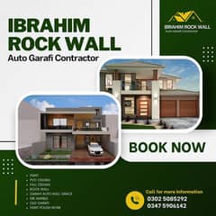 Rock wall & graphy / steeko / Paint polish / false ceiling / paint