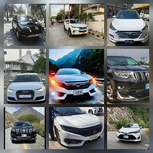 Lahore rent a car ,Landcruisor v8, prado, Fortuner, Corrolla , Civic 1