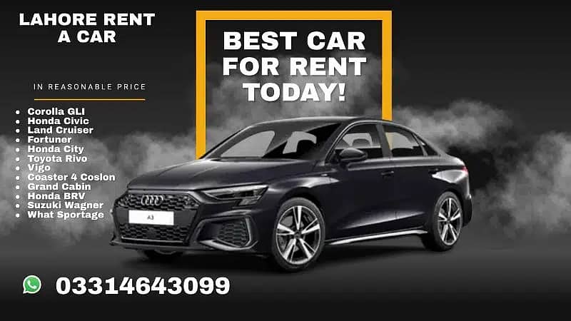 Lahore rent a car ,Landcruisor v8, prado, Fortuner, Corrolla , Civic 4