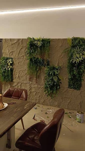 PU Rock Panels for out Door decor, Fluted panels, Artificial grass. 5