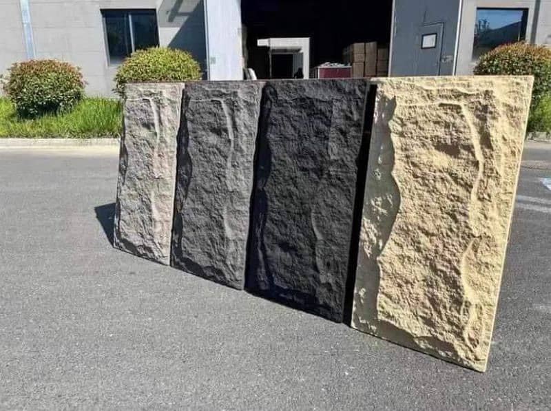 PU Rock Panels for out Door decor, Fluted panels, Artificial grass. 7