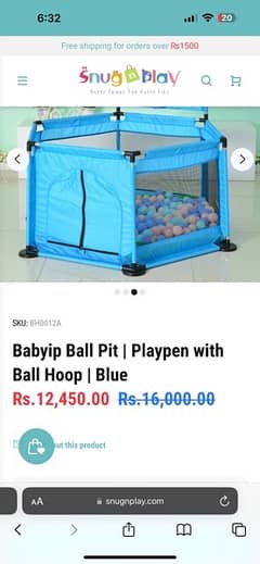 baby playpen with balls