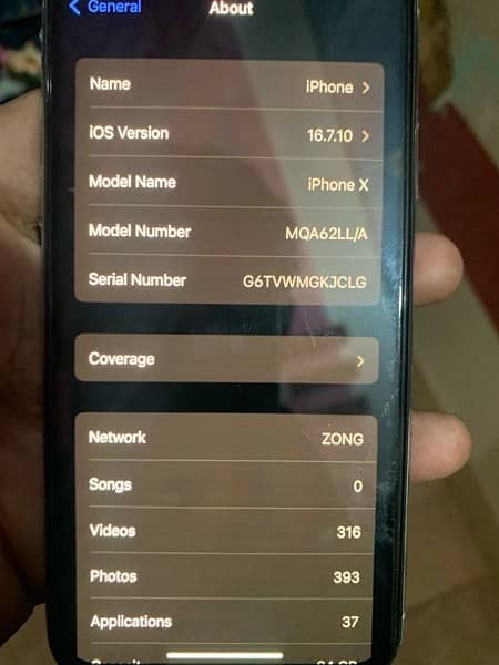 iPhone x pta approved 64gb 4