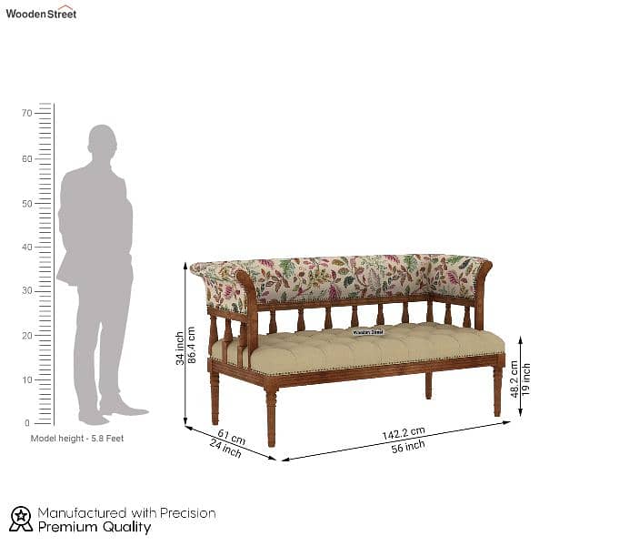 Rosewood Settee 2