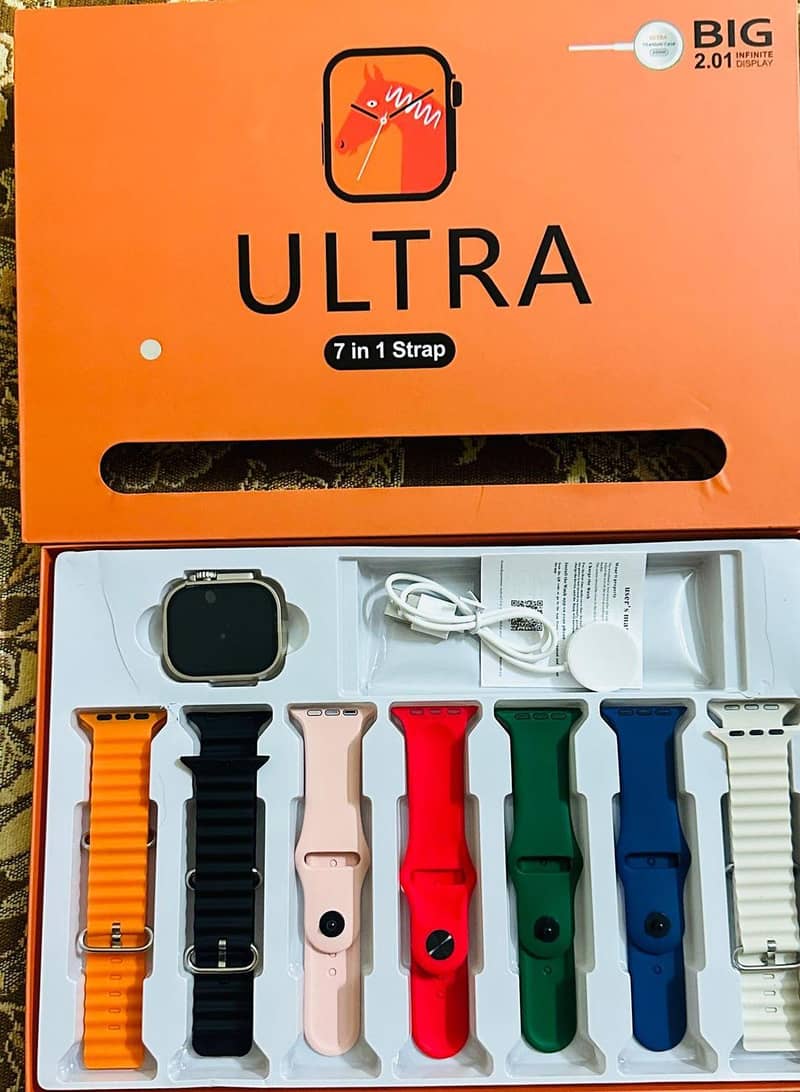 Apple Watch Ultra 2 with 7 in 1 Straps. 1