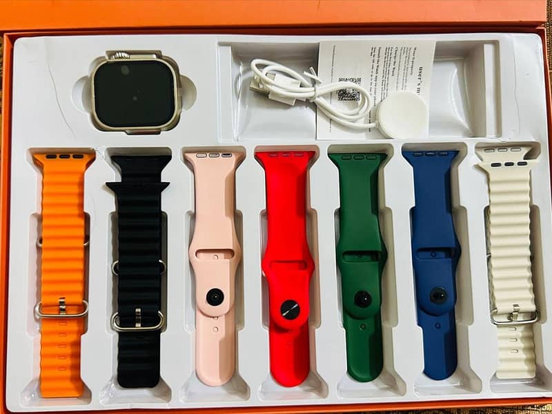 Apple Watch Ultra 2 with 7 in 1 Straps. 2