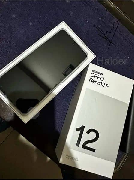 Oppo Reno 12f 8+256 11+month warranty ma full box original charger1010 1