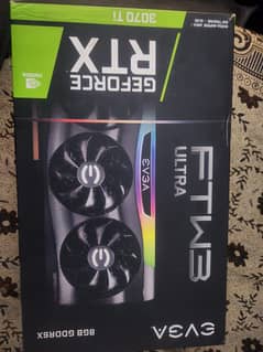 RTX EVGA  FTW3 ULTRA 3070ti with original box packing .