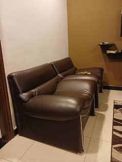 2 sofas single seater and 1 sofa 3 seater  | Used set