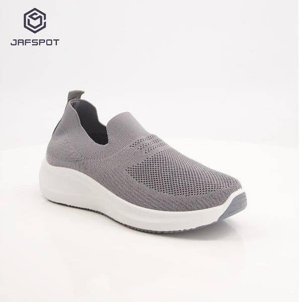 Jafspot_Mens Slips on JF001, Grey 5