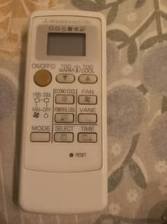 mitsubishi ac junivene remote 0