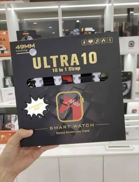 Ultra 10 Smart Watch + 10 Straps Wireless Charging Waterproof 7