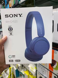 Sony WH-CH520 Wireless Headphones Bluetooth On-Ear - 50 Hrs Battery