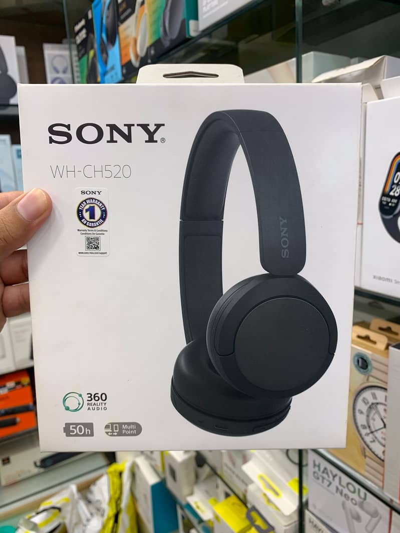 Sony WH-CH520 Wireless Headphones Bluetooth On-Ear - 50 Hrs Battery 2