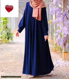 Georgette plain Maxi abaya with stoler 0