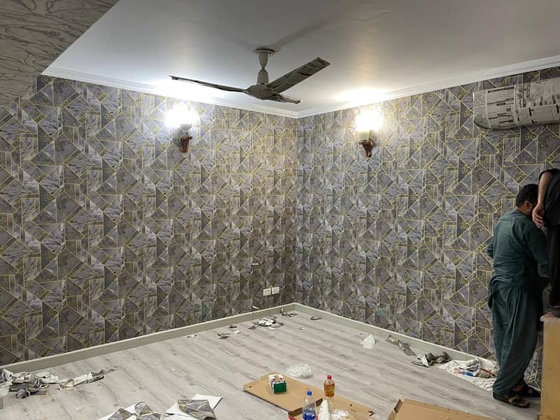 Pvc wallpaper Pvc Wall Panel Pvc Vinyl flooring & Wooden floor 17