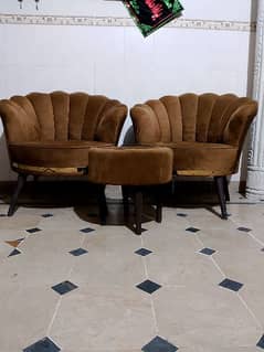 two seater sofa with table