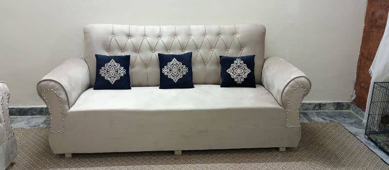 5 seater velvet sofa with cushion/ sofa set 14