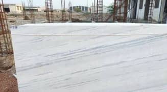 royal white polished marble 2/2 size clean cutting piece 400 meter