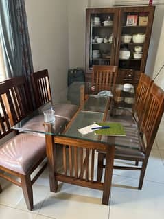 6 Chair Wooden Dinning table