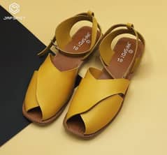 jafspot Handmade peshawri sandal camel