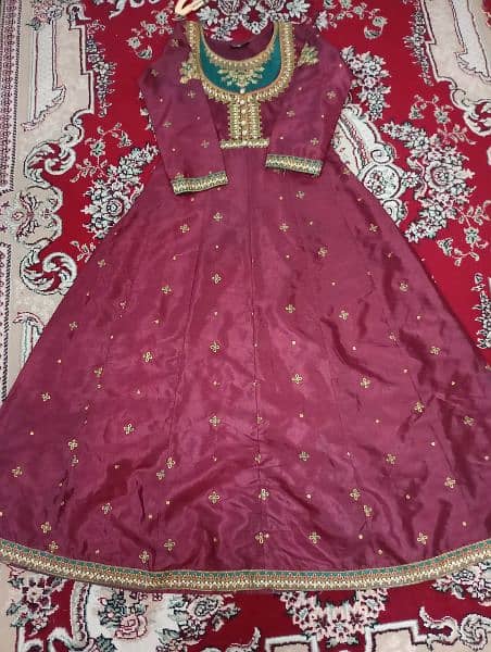 maroon frock 3