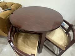 dining table with 4 chairs