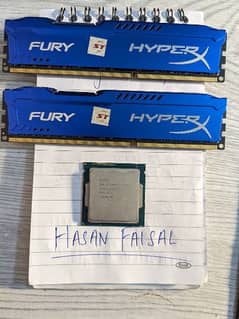 Core i7 4770 and HyperX Fury 16GB (8+8) RAM